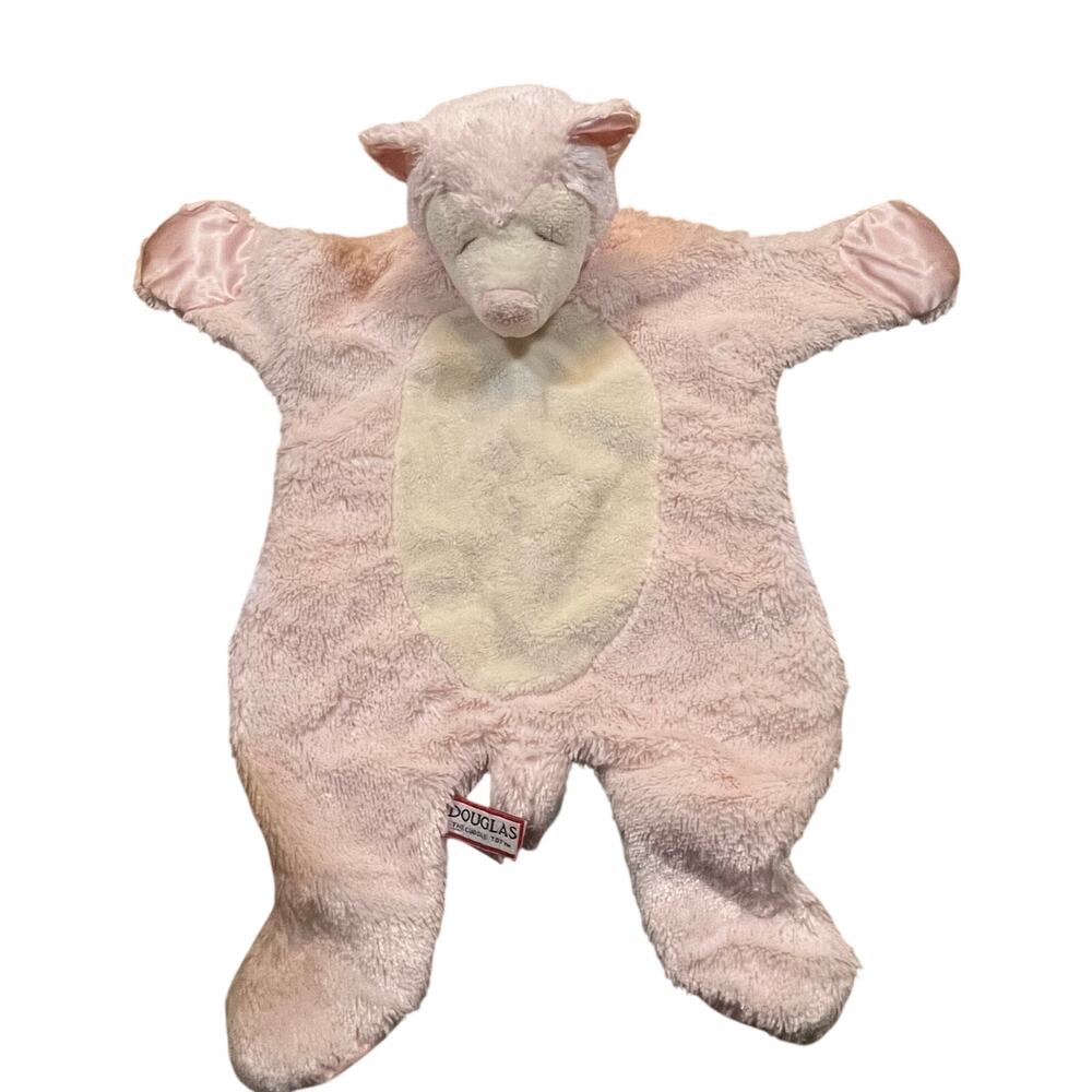 Douglas Baby Pink Blanket Snuggle Fleece Crib Bear Security Sshlumpie Cuddle Toy